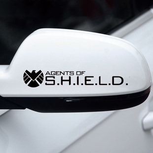 神盾局特工后视镜车贴 反光改装车身拉花漫威贴花 美国队长钢铁侠
