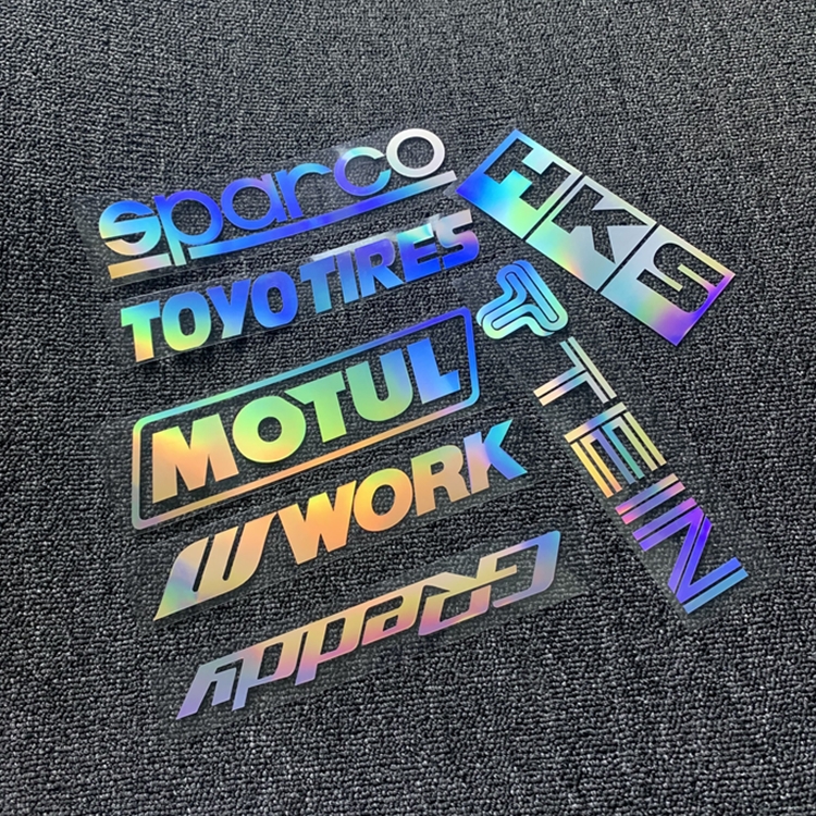 湾岸车贴镭射改装件品牌组合防水车身车窗装饰贴纸hks tein motul