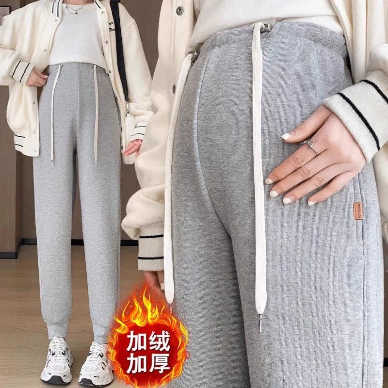 孕妇裤冬季加绒加厚保暖秋冬运动裤2025新款大码小个子束脚裤卫裤,孕妇装/孕产妇用品/营养,孕妇休闲裤,淘宝优惠券,粉丝福利购,淘宝优惠卷
