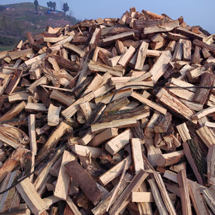 户外耐烧柴火硬木干柴木柴杂木青冈木柴火柴烧烤露营野炊篝火壁炉