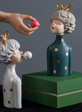 正想北欧创意摆件酒柜装饰工艺品客厅玄关电视柜家居饰品办公室书