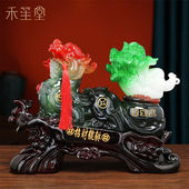 禾笙堂貔貅白菜摆件开业礼品工艺品乔迁办公室客厅玄关装 饰礼物乔