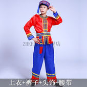 ZKHE少数民族服装 女成人服饰舞蹈演出服土家族苗家寨瑶族彝族广西