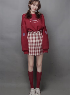 京对秋冬套装少女团体啦啦队操高初中学生演出服装表演衣成年会舞