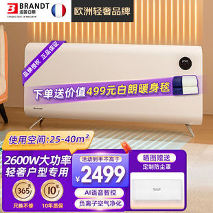 取暖器家用恒温变频节能大面积3200W 石墨烯对流式 Brandt 白朗