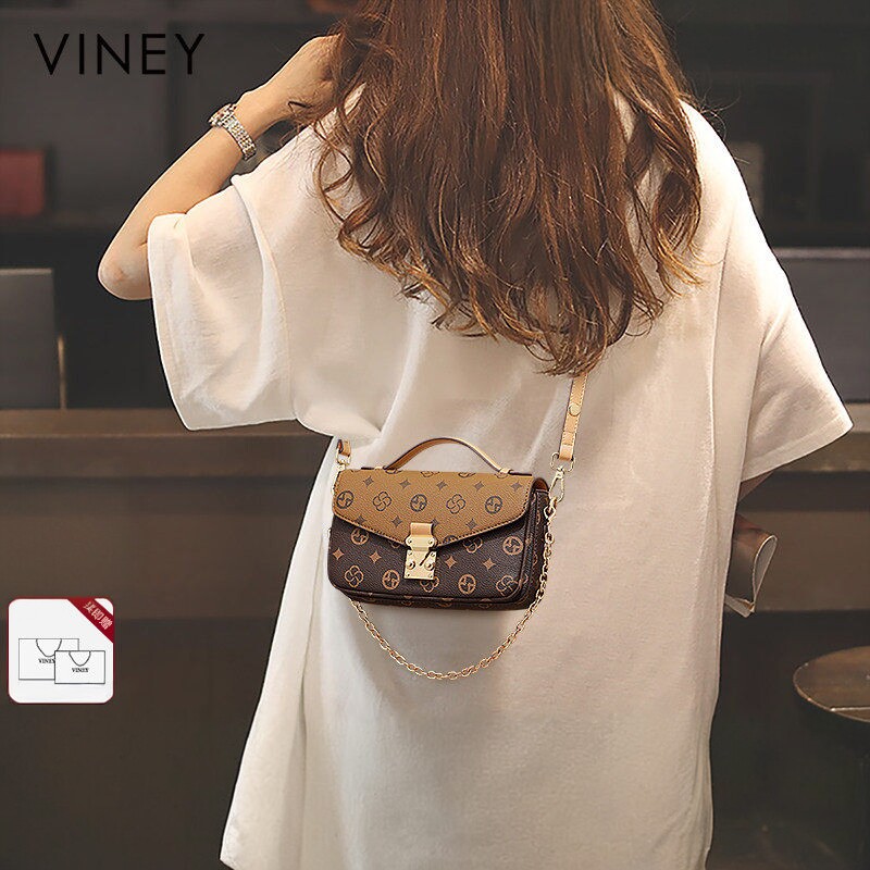 Viney包包2026新款女包秋冬小包链条斜挎包高级感轻奢手提小方包