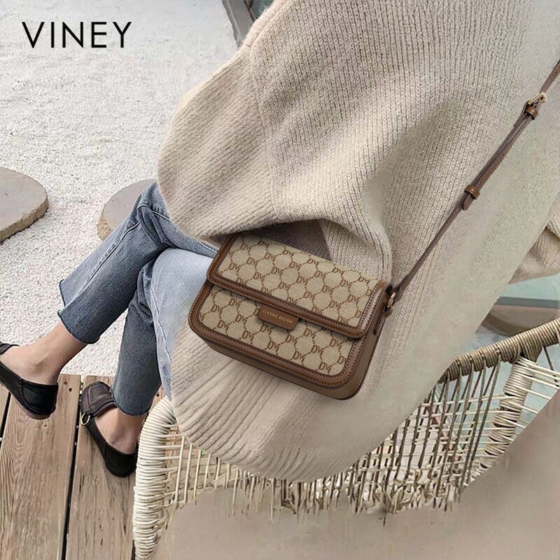 Viney包包女士2025新款女包斜挎包高级感洋气腋下单肩小包小方包