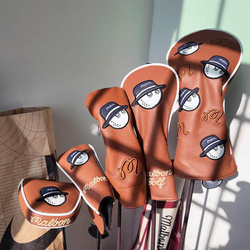 高尔夫木杆头立体刺绣保护套