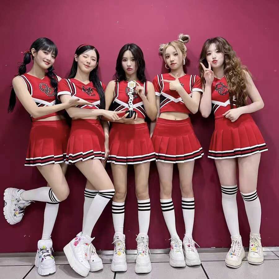 出租韩国gidle同款女团爵士舞蹈表演服学生运动会啦啦队啦啦操服