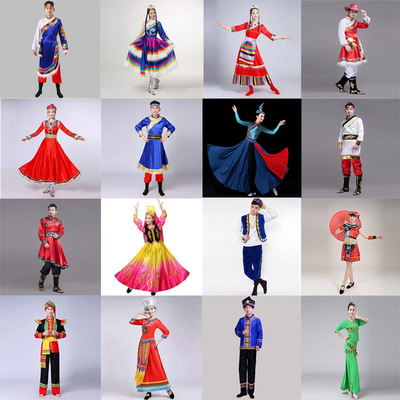 蒙古少数民族葫芦丝舞蹈服