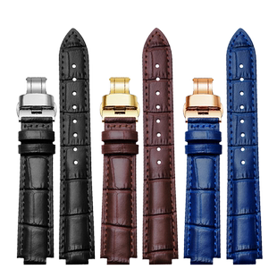 适配MIDO美度都瑞M2130 M1130系列表链女真皮手表带男凸口 9 12mm