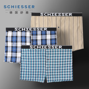 男士 沙滩短裤 宽松内裤 家居睡裤 纯棉梭织棉阿罗裤 德国舒雅专柜正品