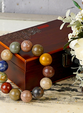 月球陨石多宝手串18mm太空宝石个性礼气质百搭简约天然手工原石真