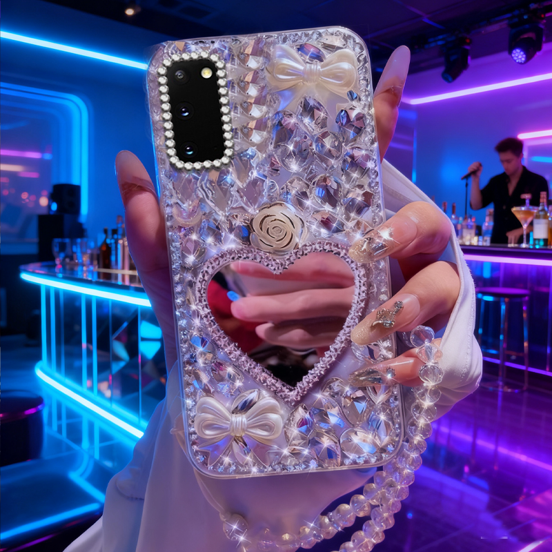 高端奢华镶钻手机壳，不掉钻，不发黄