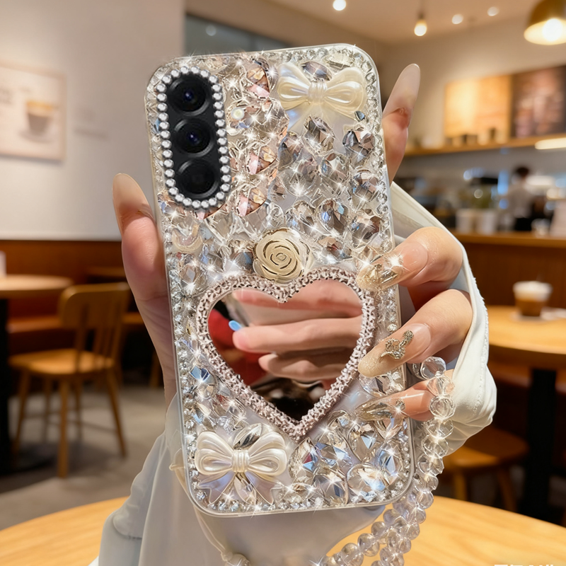 高端奢华镶钻手机壳，不掉钻，不发黄