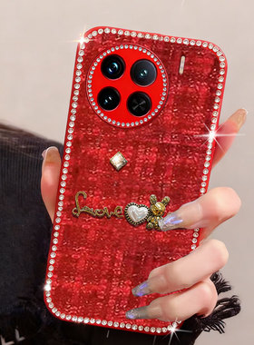 马年红色新年款适用vivoX90手机壳小香风X200针织8防摔7女款5活力版新款X100外壳X300新品8/2026年X200mini