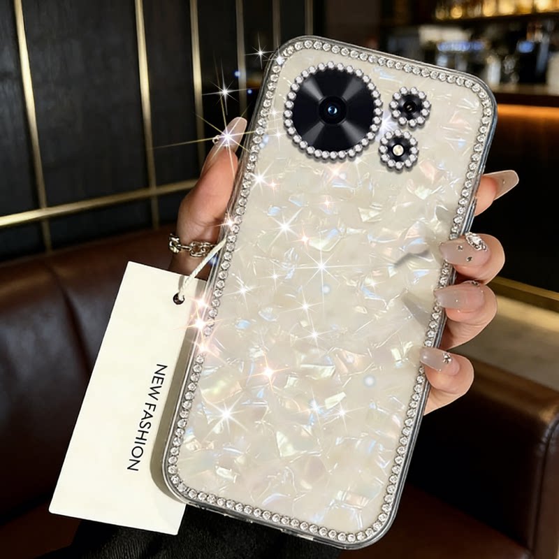 高级镶钻七彩贝壳适用华为麦芒40手机壳网红Z 5G镶钻50Z/2026年80全包12s新款20x高级感50新品WINRT外壳12pro