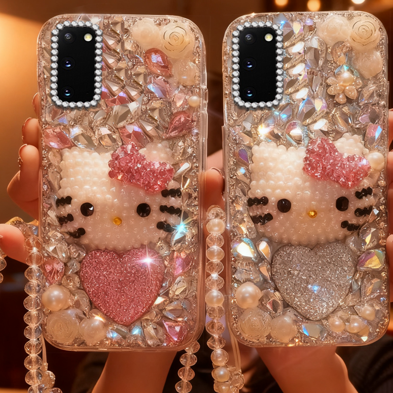 高端奢华镶钻手机壳，不掉钻，不发黄