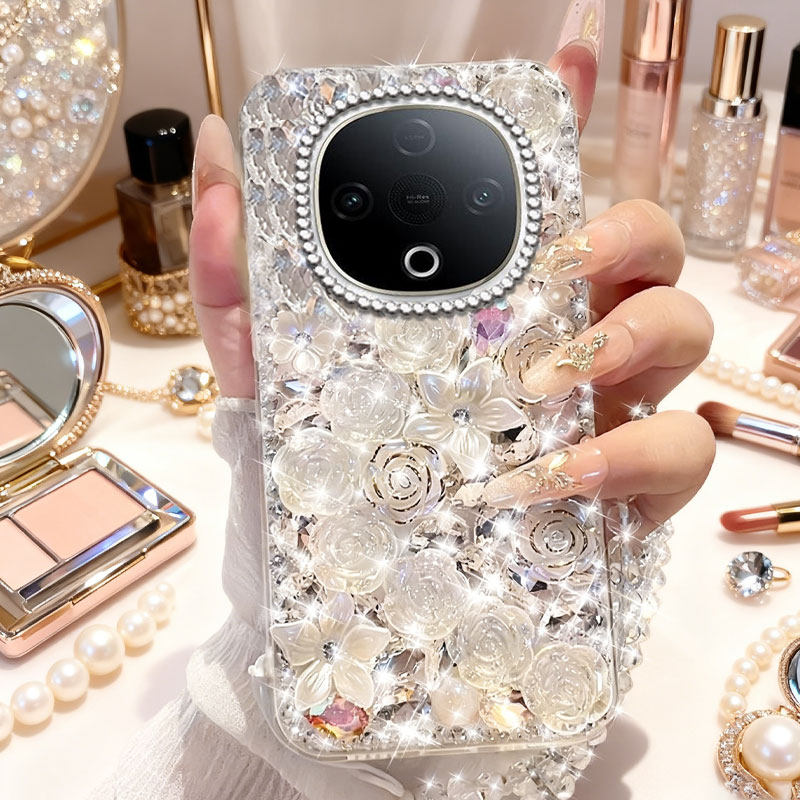 高端奢华镶钻手机壳，不掉钻，不发黄