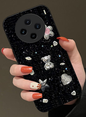 2026年新款细闪适用vivoX100手机壳外壳X50保护套VivoX60高级感X80秋冬X23幻彩版全包X100S防摔7SE女款X70