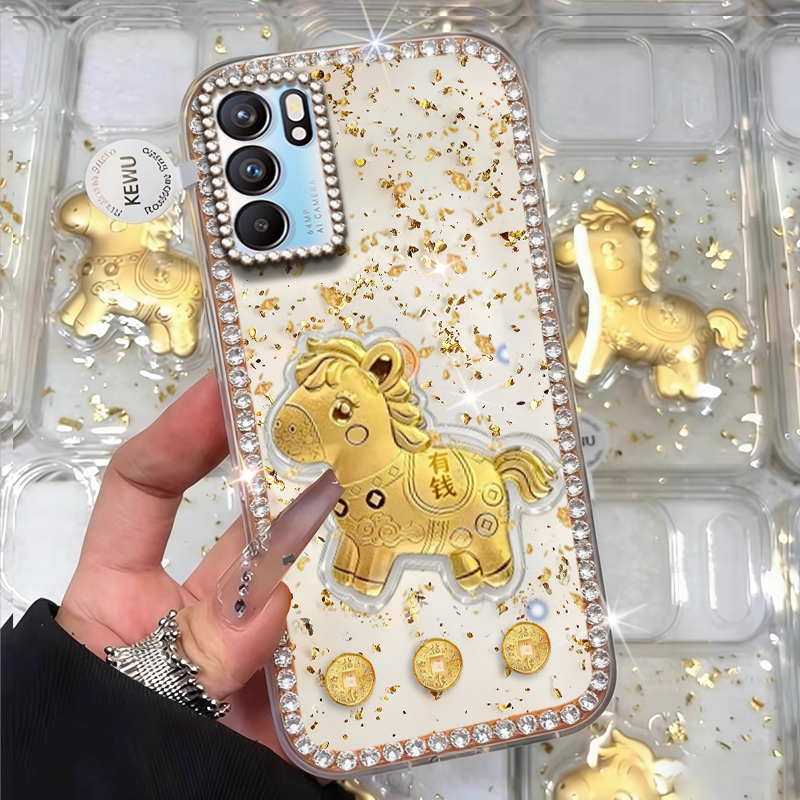 2026马年新款金箔，高端镶钻，仙女必备