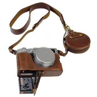 适用富士相机包X100V皮套半套X100S F保护底座XE2 XE3 XE4手柄