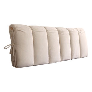 儿童云朵床头板高端靠垫软包网红高级感公主实木床榻榻米1米8靠背