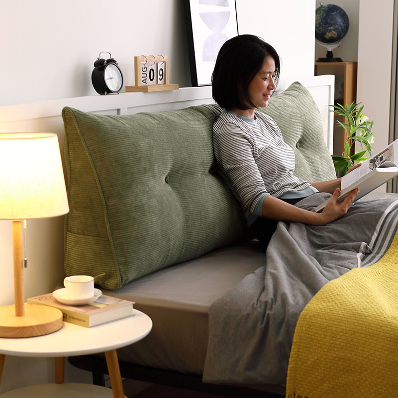 三角枕大靠背加厚床头靠垫软包榻榻米护腰床上靠枕沙发靠包可拆洗,居家布艺,床头靠垫,淘宝优惠券,粉丝福利购,淘宝优惠卷