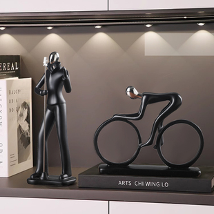 人物艺术办公室摆件轻奢客厅餐边酒柜电视柜展示柜装 饰品高端大气