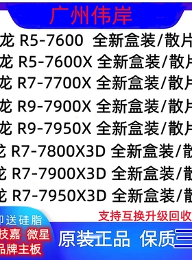 R5-7600 7600X R7 7800X 3D 7700X R9 7900X 7950X D3 R9 7900X3D