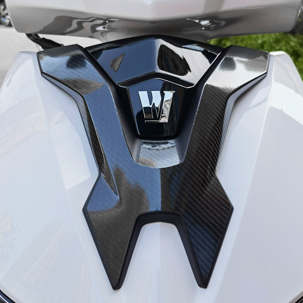 适用于豪爵afr125碳纤维防水贴花全车身版画踏板改装贴纸保护防刮