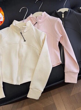 女童秋冬加绒开衫外套2025新款冬季加绒保暖内搭校服神器修身上衣