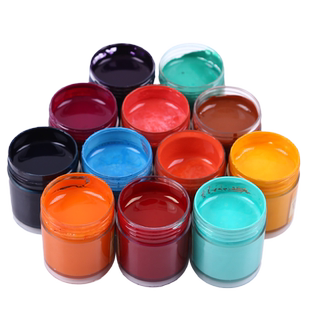 燃灯大容量瓶装矿物质中国画颜料水墨画工笔画专业岩彩颜料22ml罐装12/18/28色全套群青钛白藤黄套装绘画专用