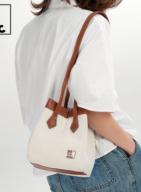 potomac帆布包时尚单肩包百变折纸包原创设计高级感水桶吐司包女