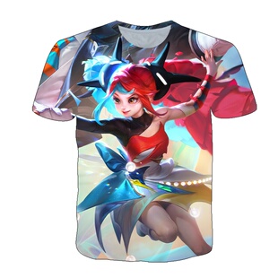 王者荣耀安琪拉追逃游戏衣服短袖T恤夏季女装中学生青少年cos上衣
