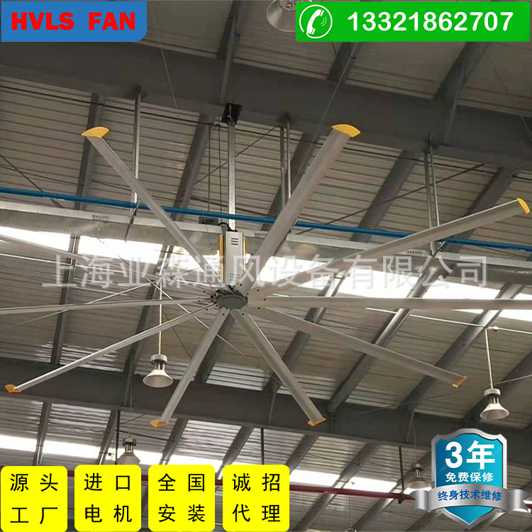 德国诺德电机1.5KW7.3米10叶大型工业节能大风扇 工业节能大吊扇