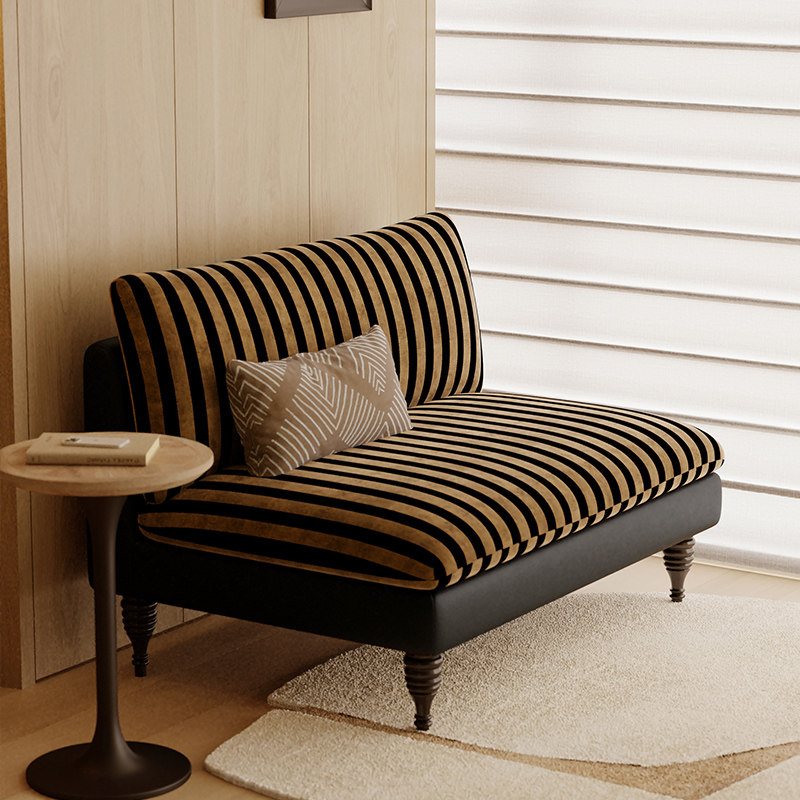 作壳ZOK|丹麦设计|中古风客厅布艺沙发简约现代轻复古沙发椅法式