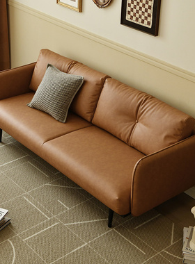 作壳ZOK|丹麦设计|北欧轻奢创意防水沙发极简现代皮艺客厅三人位