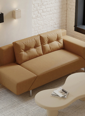 作壳ZOK|丹麦设计|北欧客厅沙发床两用简约多功能奶油风旋转沙发