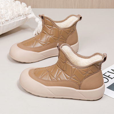 冬季老北京布鞋一脚蹬保暖雪地靴