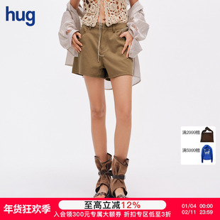 【ICE DUST】hug 2026早春新款口袋刺绣小花短裤icedust