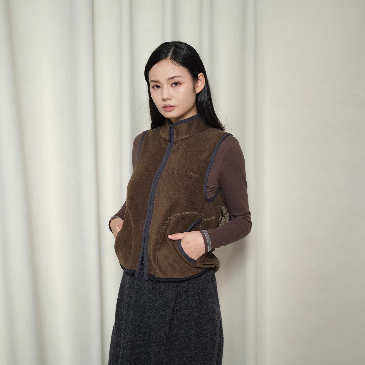 【COMMXN COMMXN】hug 2025秋冬新款超软抓绒马甲