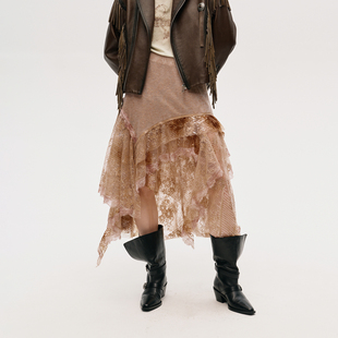 2025秋冬新款 hug DUST 蕾丝花边半身裙 ICE