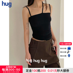 hug SS24新款 BASERANGE 纯色修身 挂脖吊带背心 设计师品牌