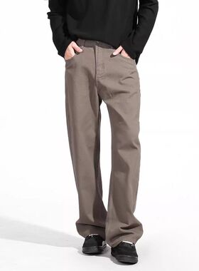 Florki Blur*25AW小众潮牌复古水洗纯棉休闲裤直筒做旧工装长裤男