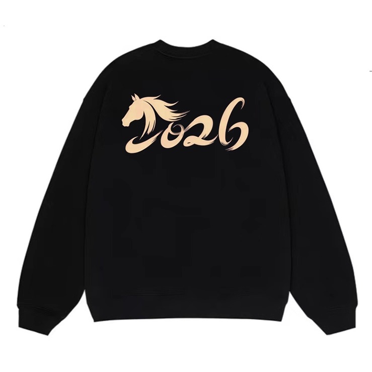 WE11DONE TRACK*25AW小众潮牌高街休闲印花情侣款百搭圆领卫衣男