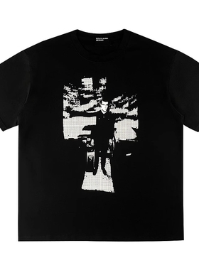 ERD*25SS忧郁的富二代日系潮牌人像印花短袖情侣款流行T恤短袖男