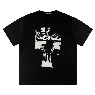 ERD*25SS忧郁的富二代日系潮牌人像印花短袖情侣款流行T恤短袖男