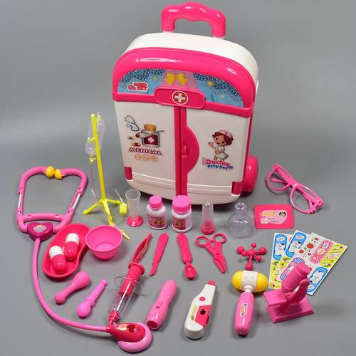 儿童过家家拉杆箱打针玩具套装