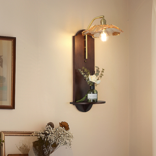 中古侘寂主卧室壁灯床头灯覆古客厅法式中式创意艺术过道楼梯壁灯